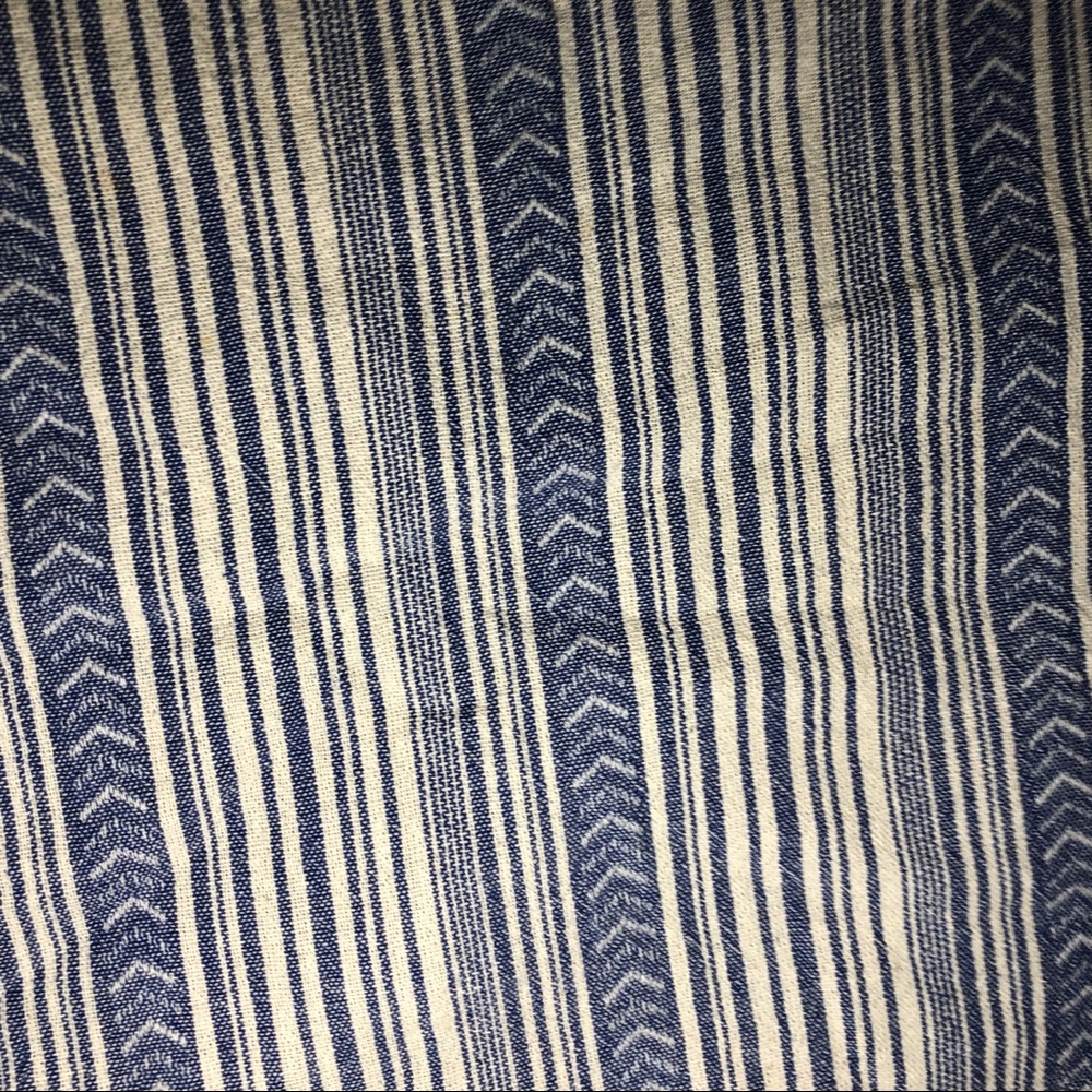 Gap Patterned Striped Cotton Chambray Mini Skirt 4 - image 7